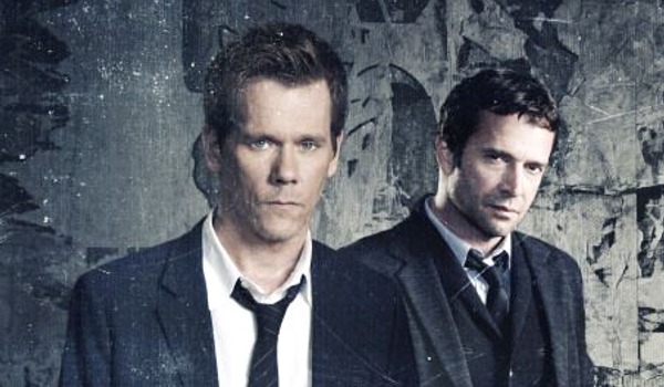 Kevin Bacon y James Purefoy en The Following