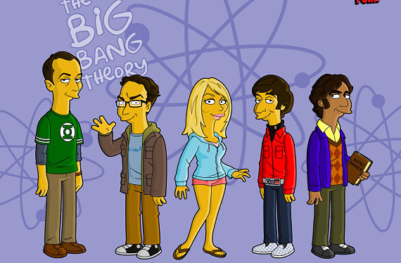 Big Bang Theory en modo Simpsons