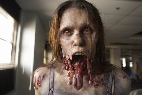 Mujer Zombi en The Walking Dead