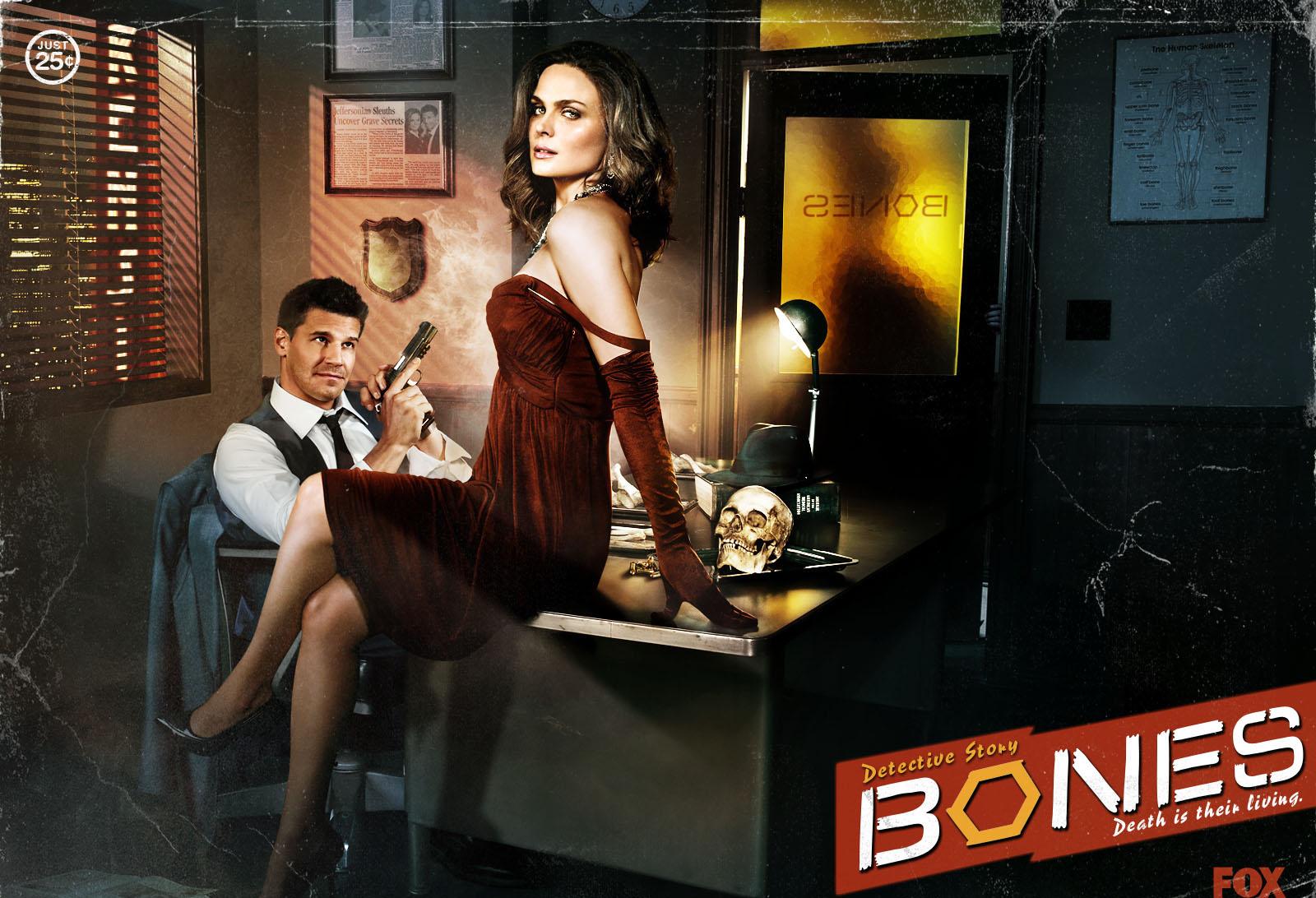 David Boreanaz y Emily Deschanel protagonizan la serie forense 'Bones'.